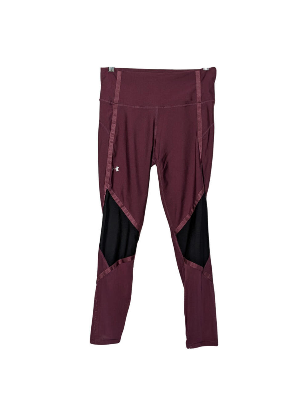 Under Armour Women's Heatgear Compression Ankle Crop Leggings, Burgundy, Medium